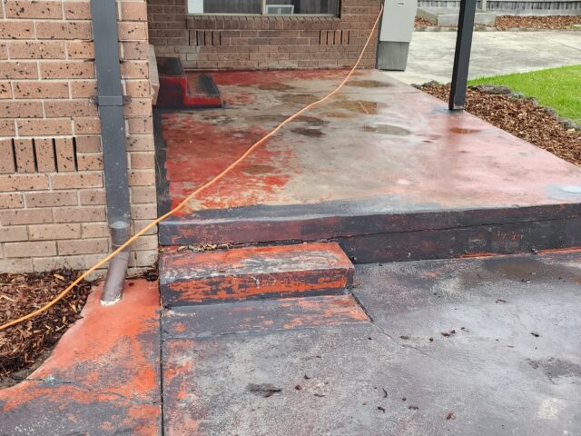 Driveway and concrete renovation painting