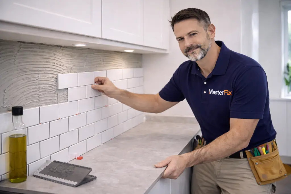 Masterfix flooring, two men